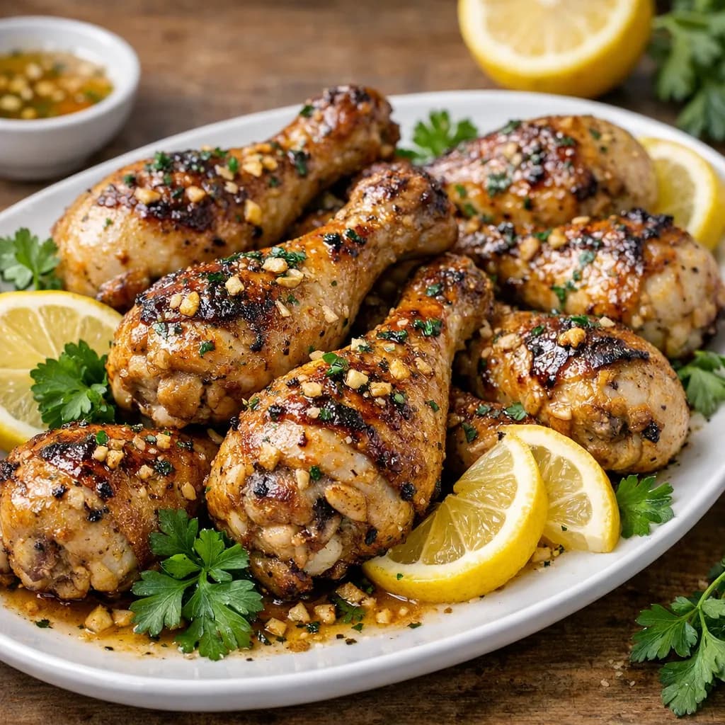 Lemon Garlic Chicken Drumsticks