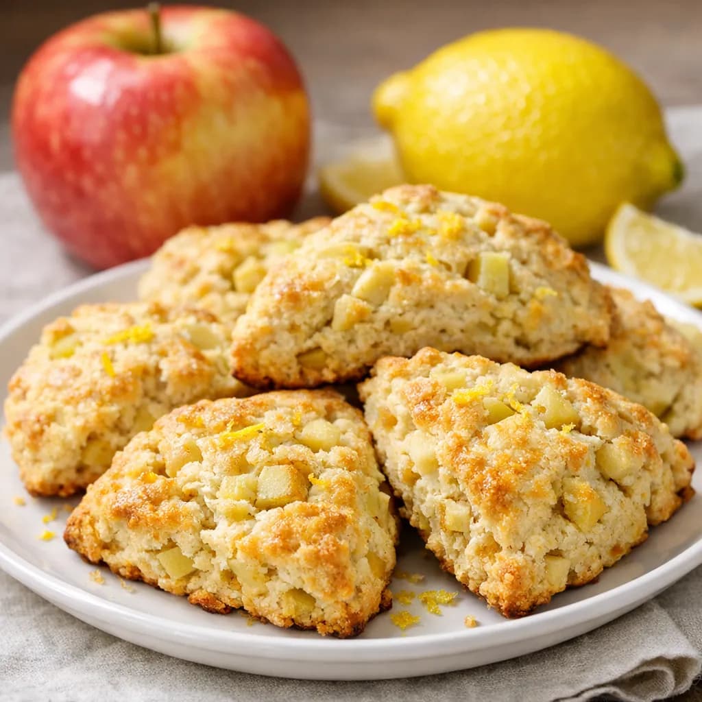 Lemon Ginger Apple Scones