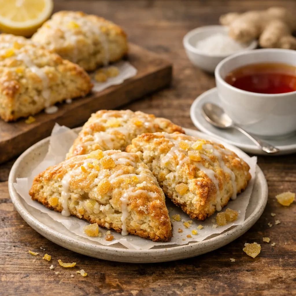 Lemon Ginger Scones