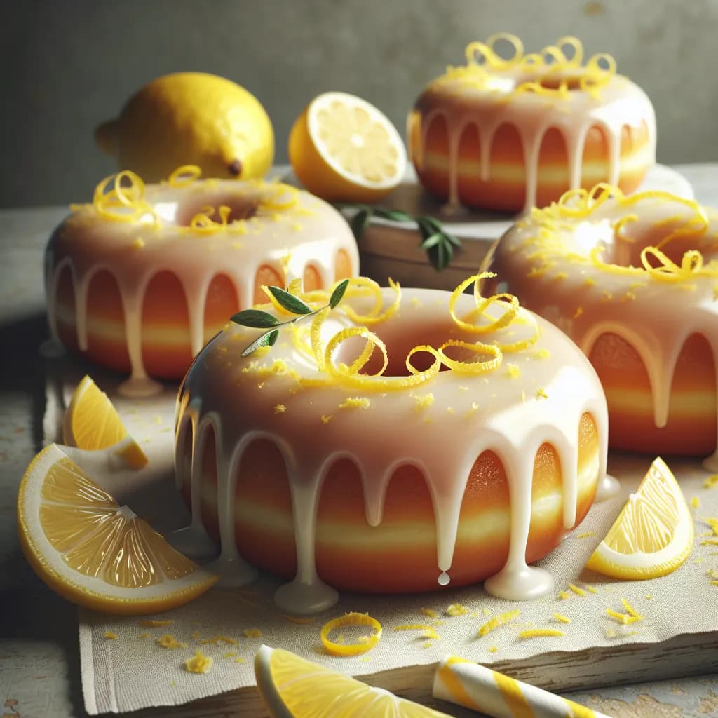 Lemon Glazed Doughnuts