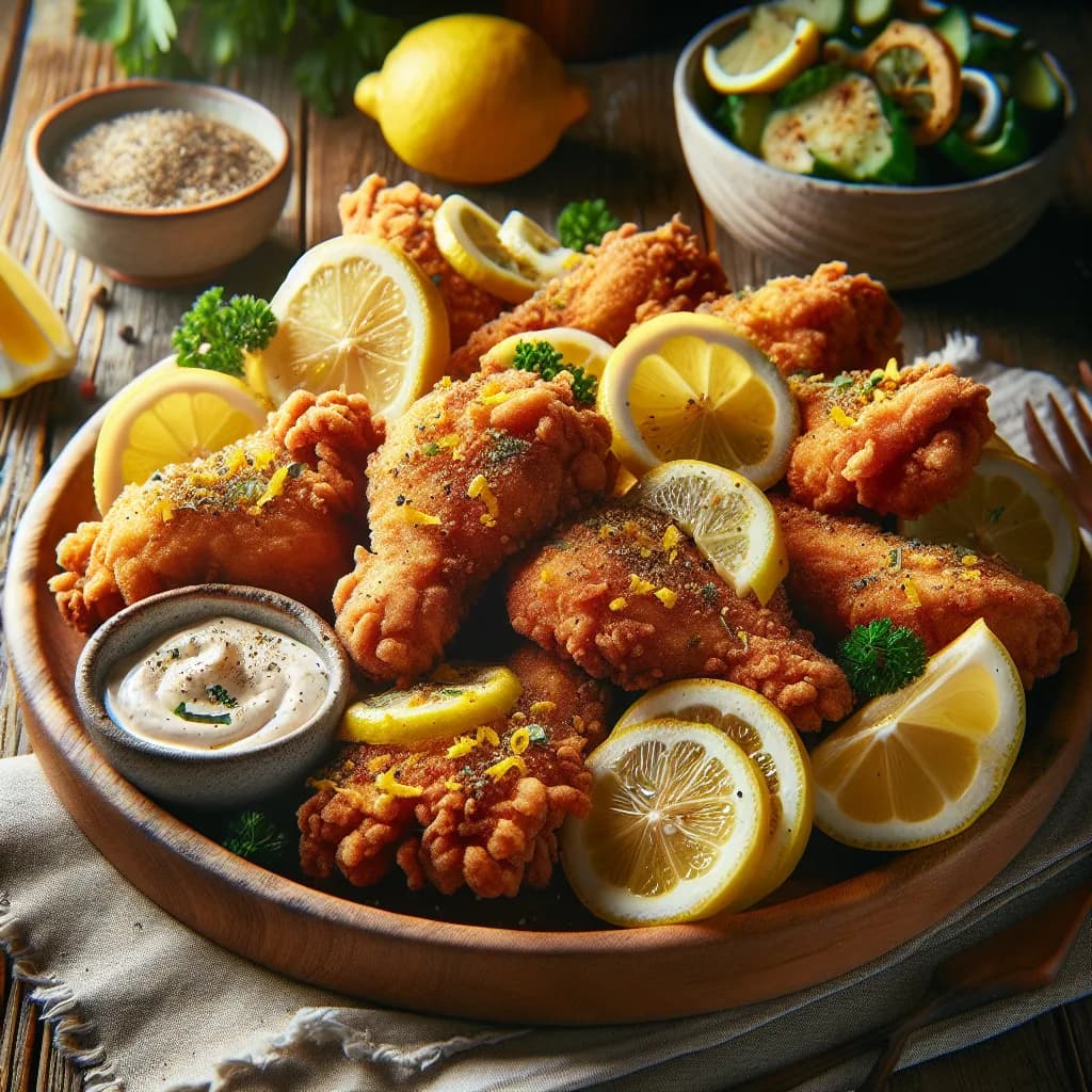 Lemon Pepper Fried Chicken