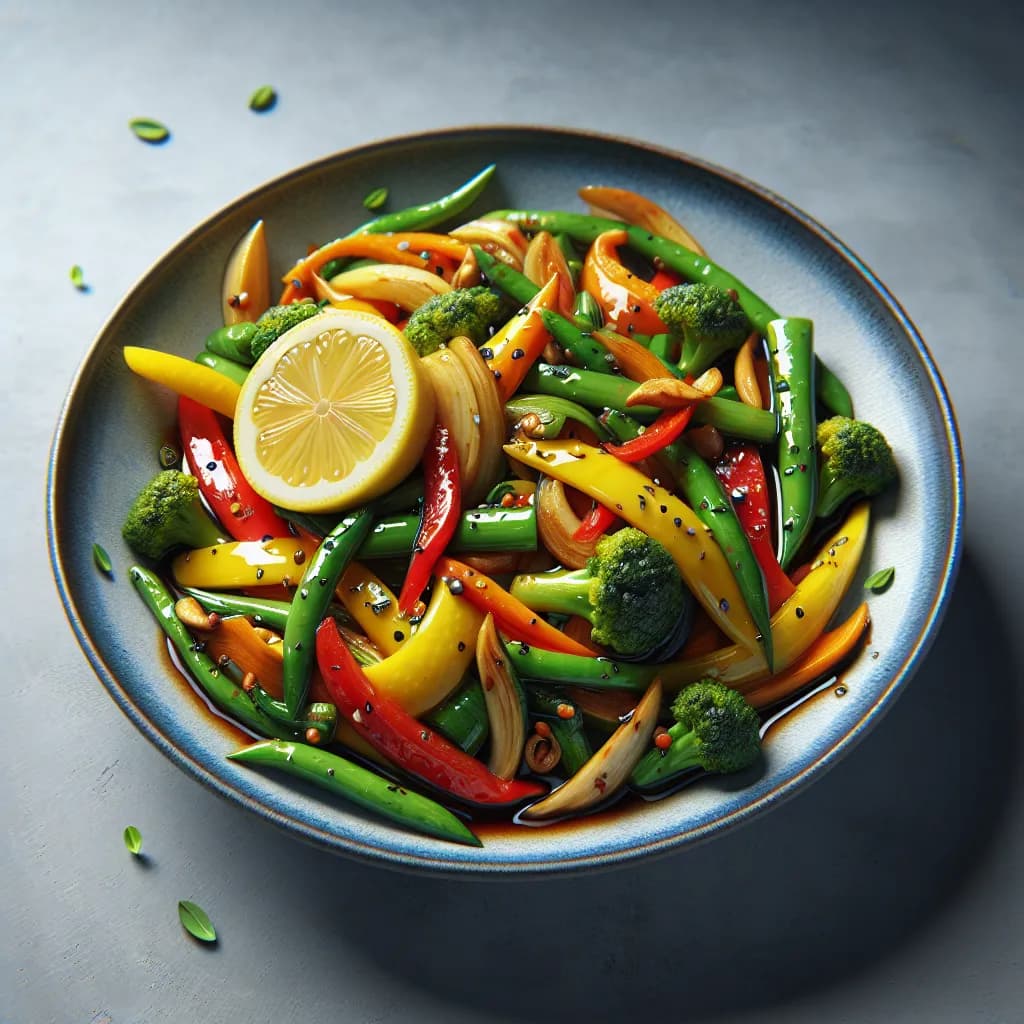 Lemon Soy Stir-Fried Vegetables