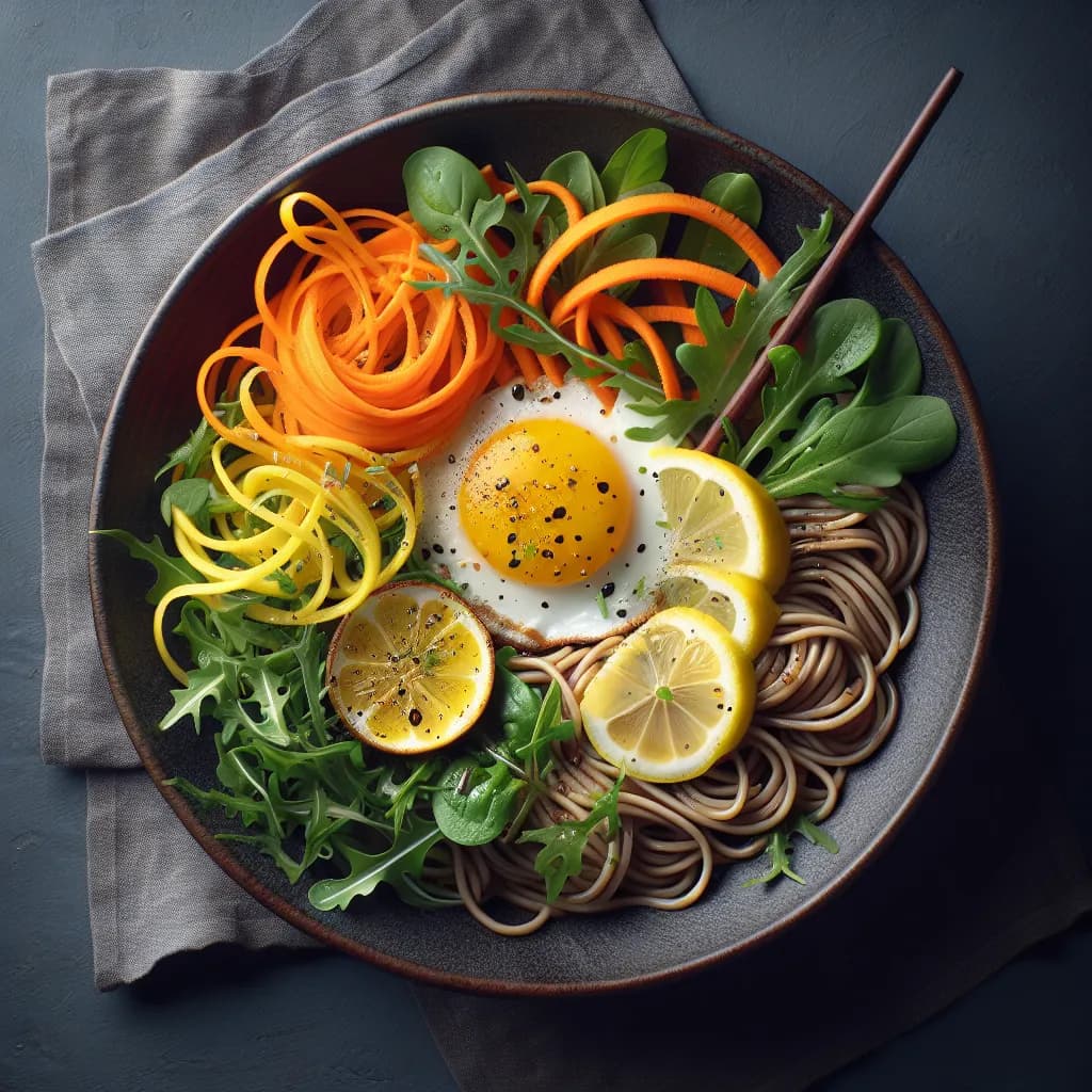 Lemon and Carrot Noodle Bowl