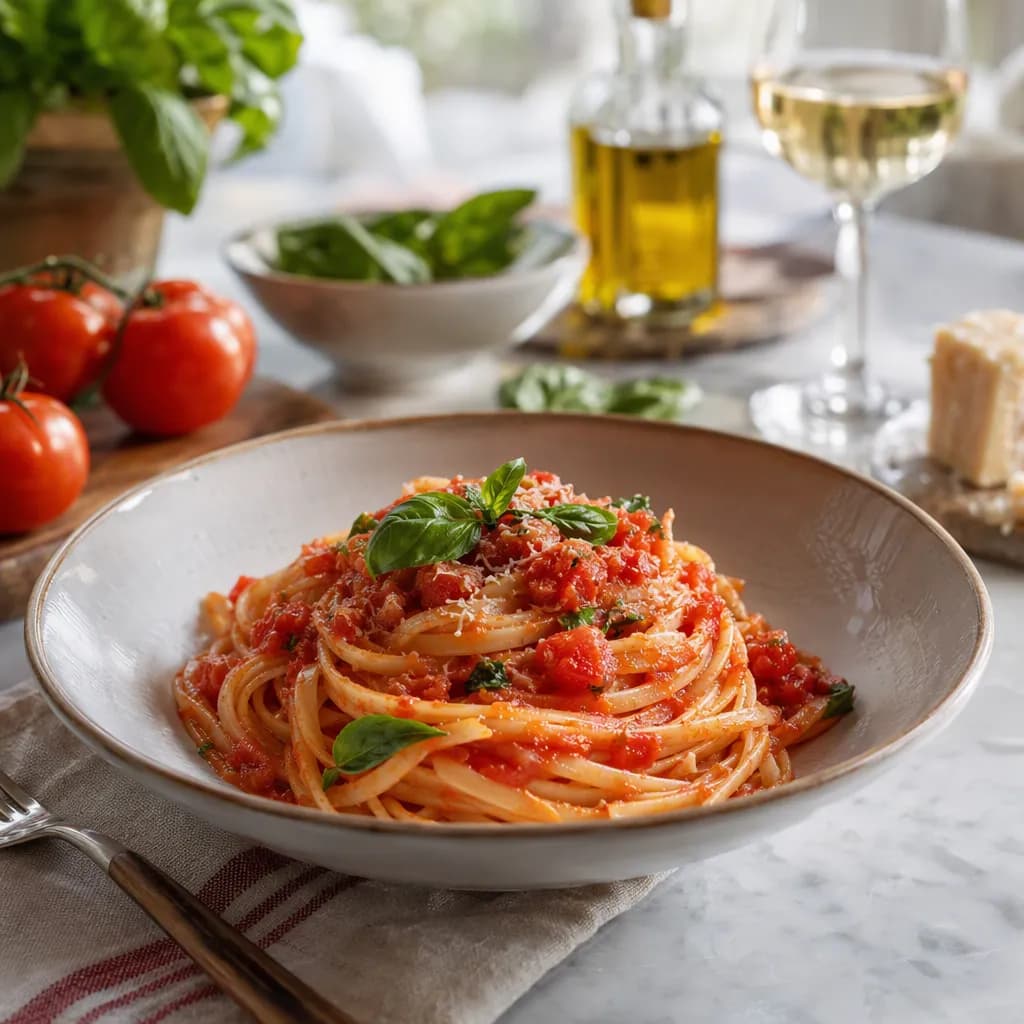 Linguine leggere al pomodoro