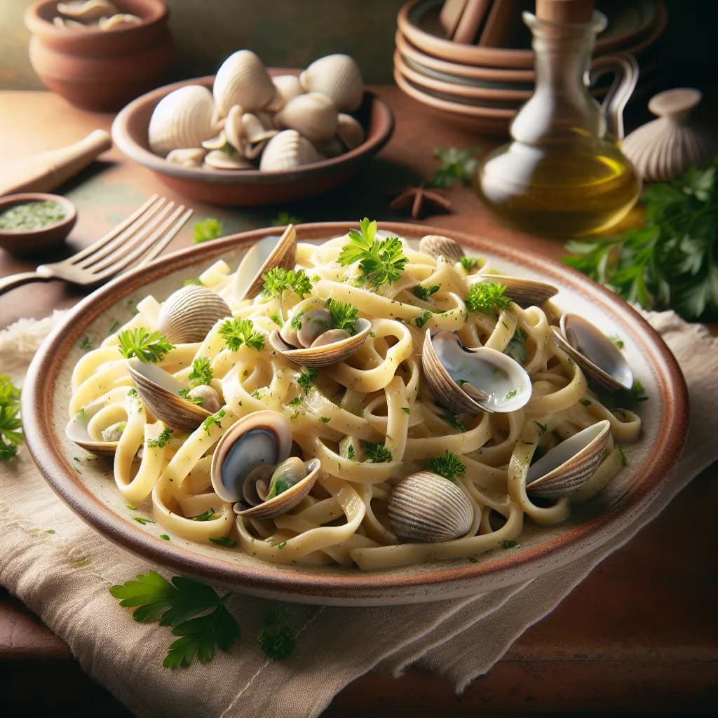 Linguini with White Clam Sauce