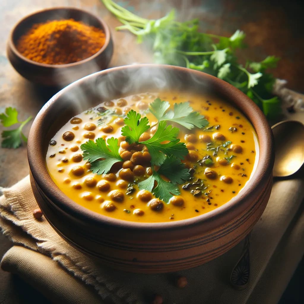 Linsen-Dal mit Kokosmilch