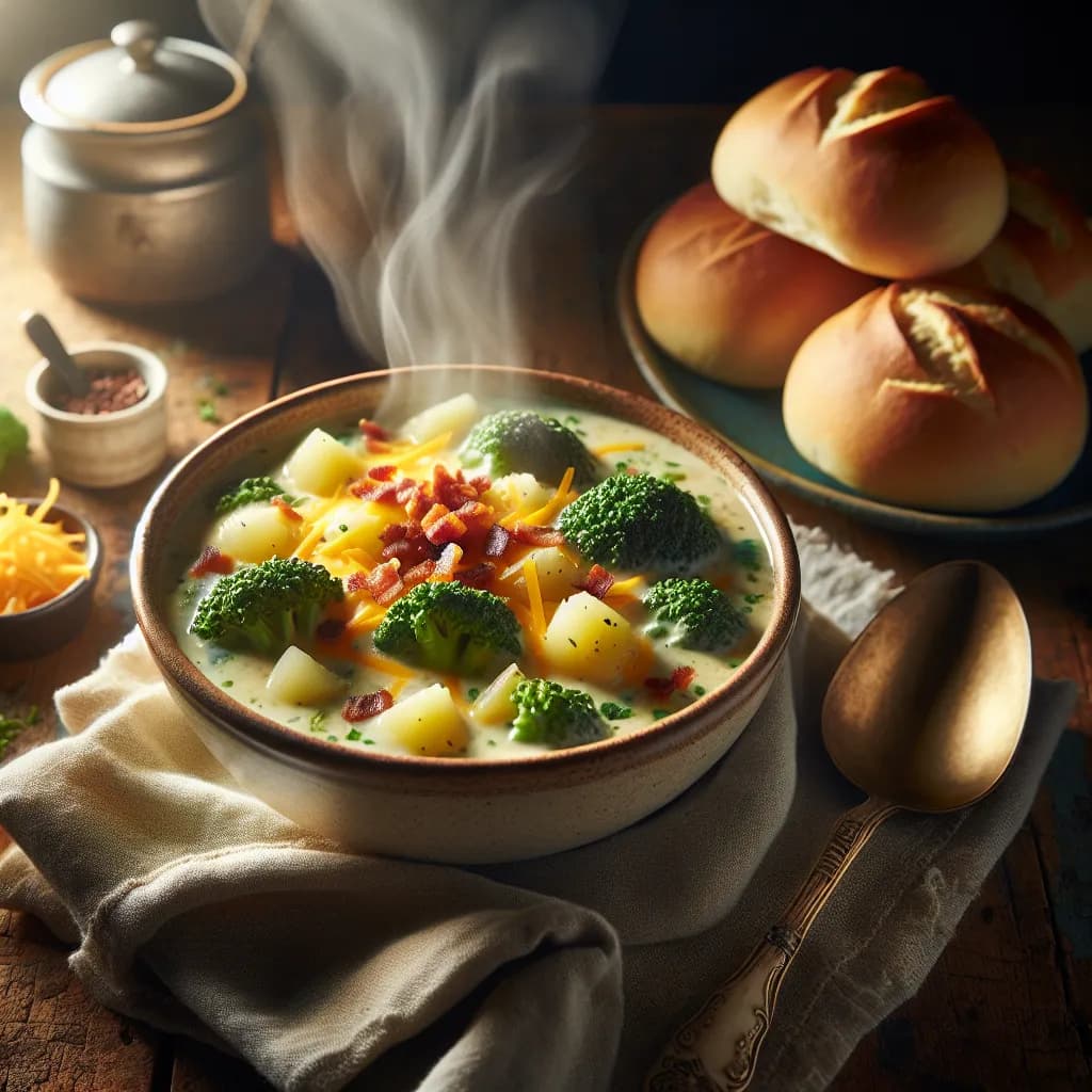 Loaded Broccoli Potato Soup