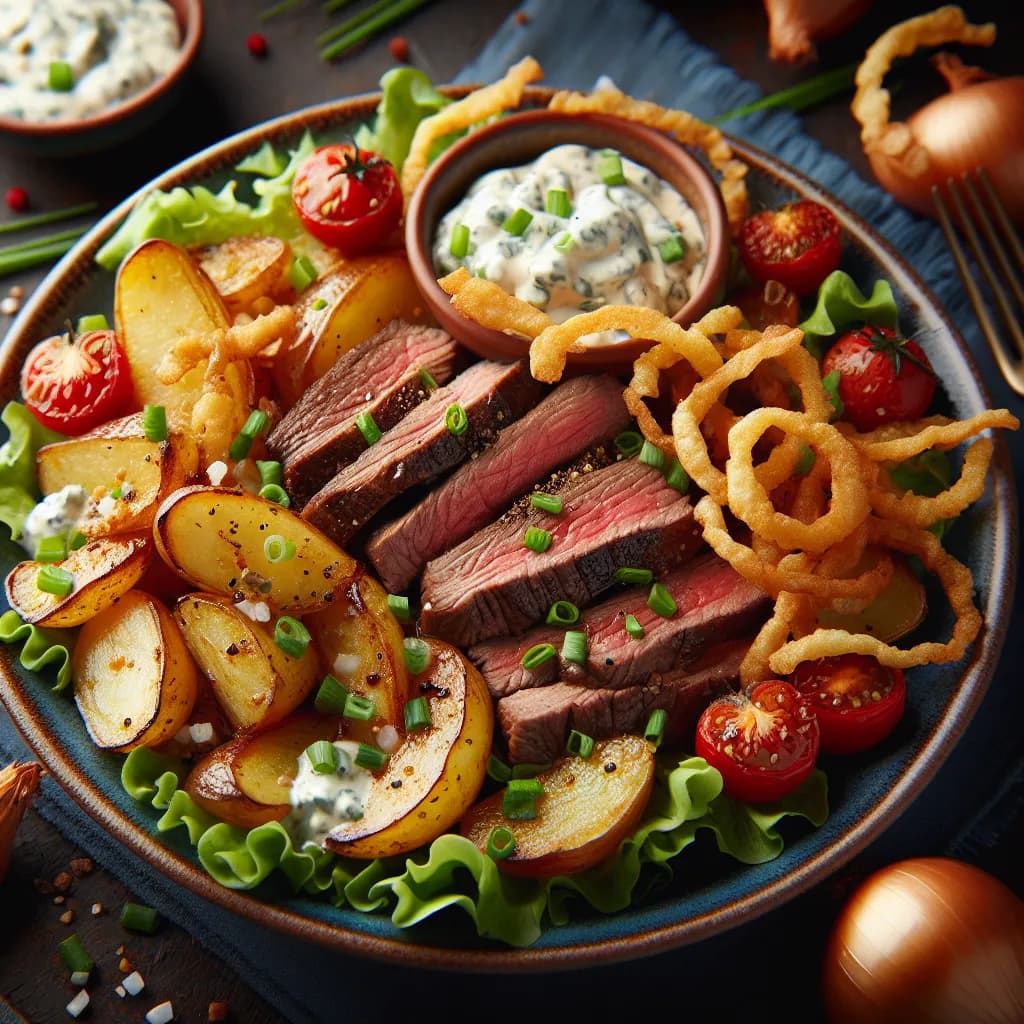 Loaded Steak and Potato Salad