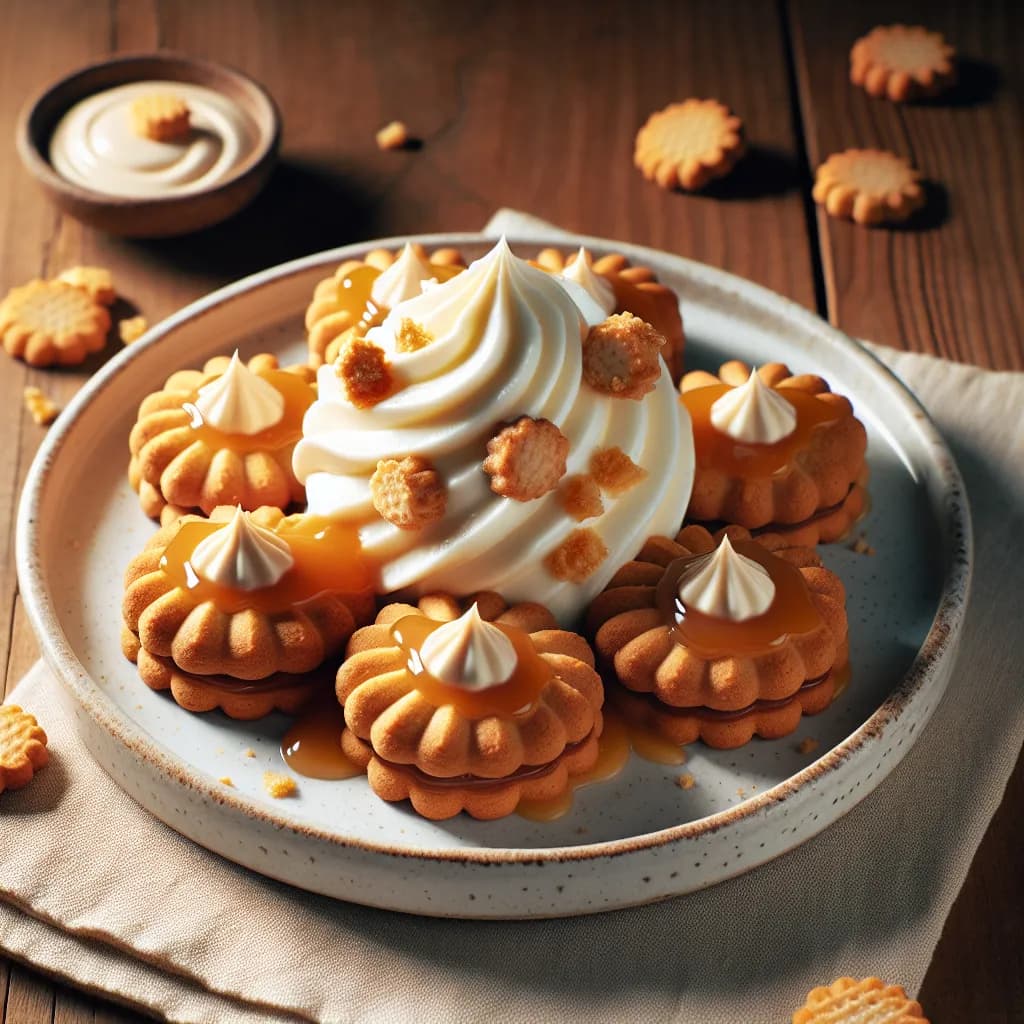 Lotus-Kekse mit Lotus-Frosting
