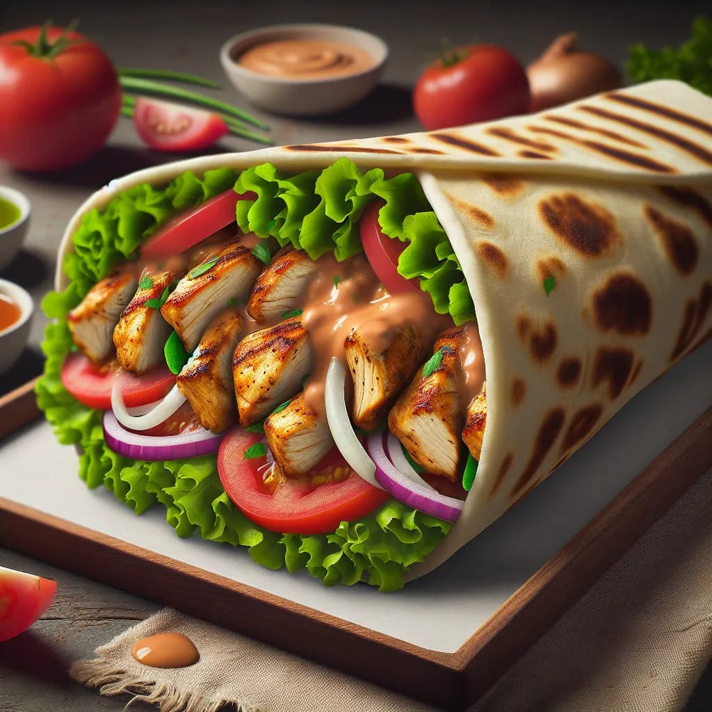 Loukamae Halal Chicken Wrap