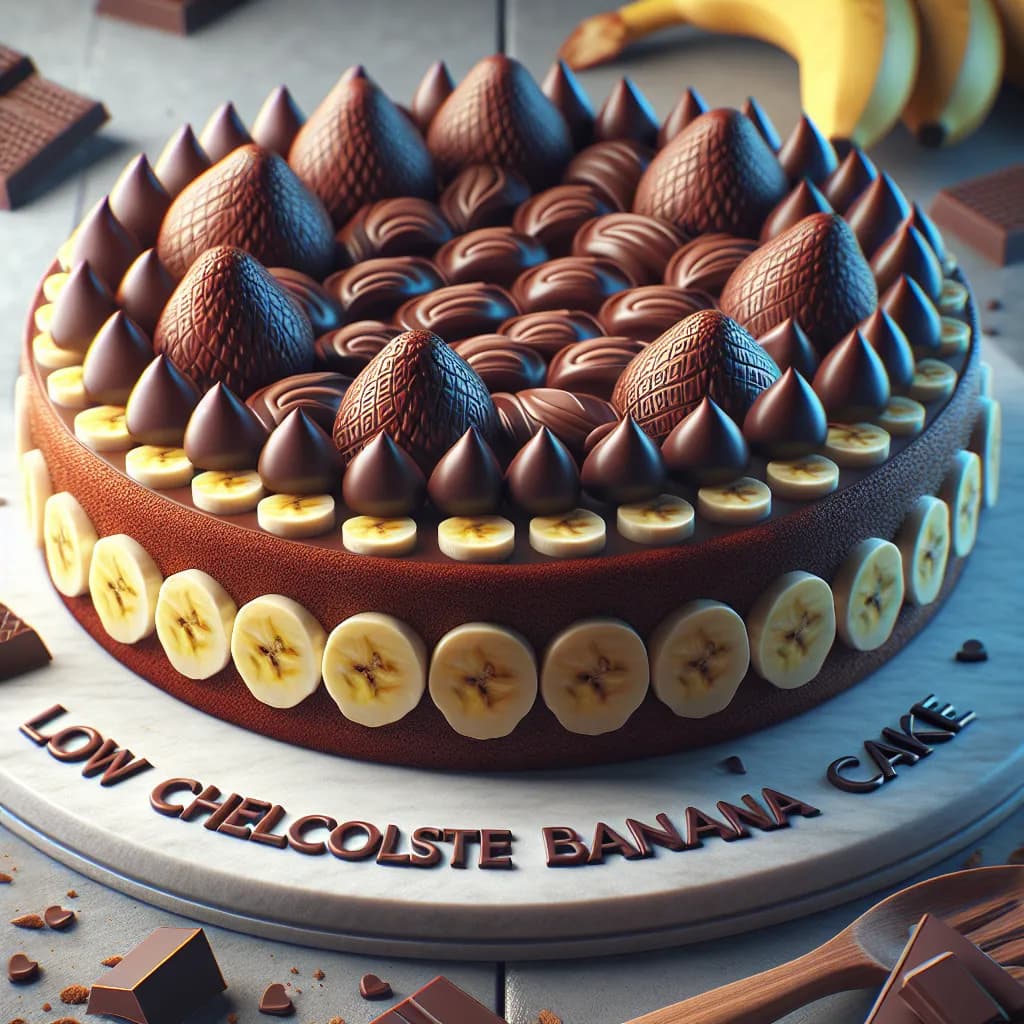 Low Cholesterol Chocolate Banana Cake