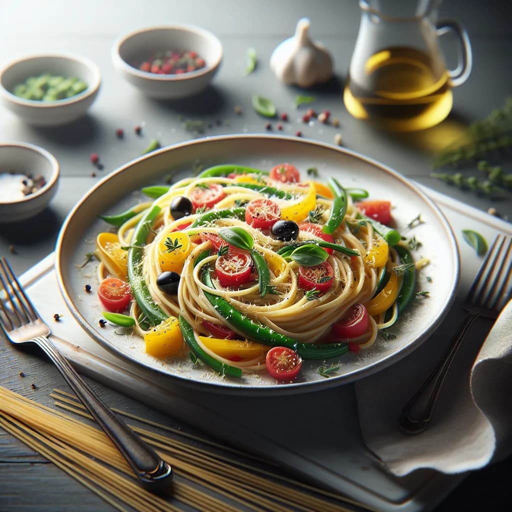 Low Fat Spaghetti Primavera