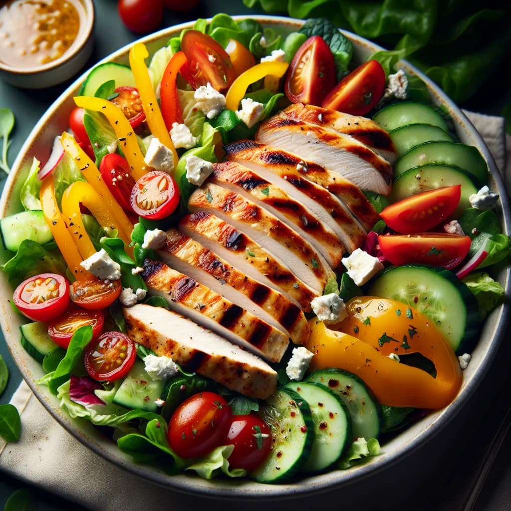 Low-Calorie Grilled Chicken Salad