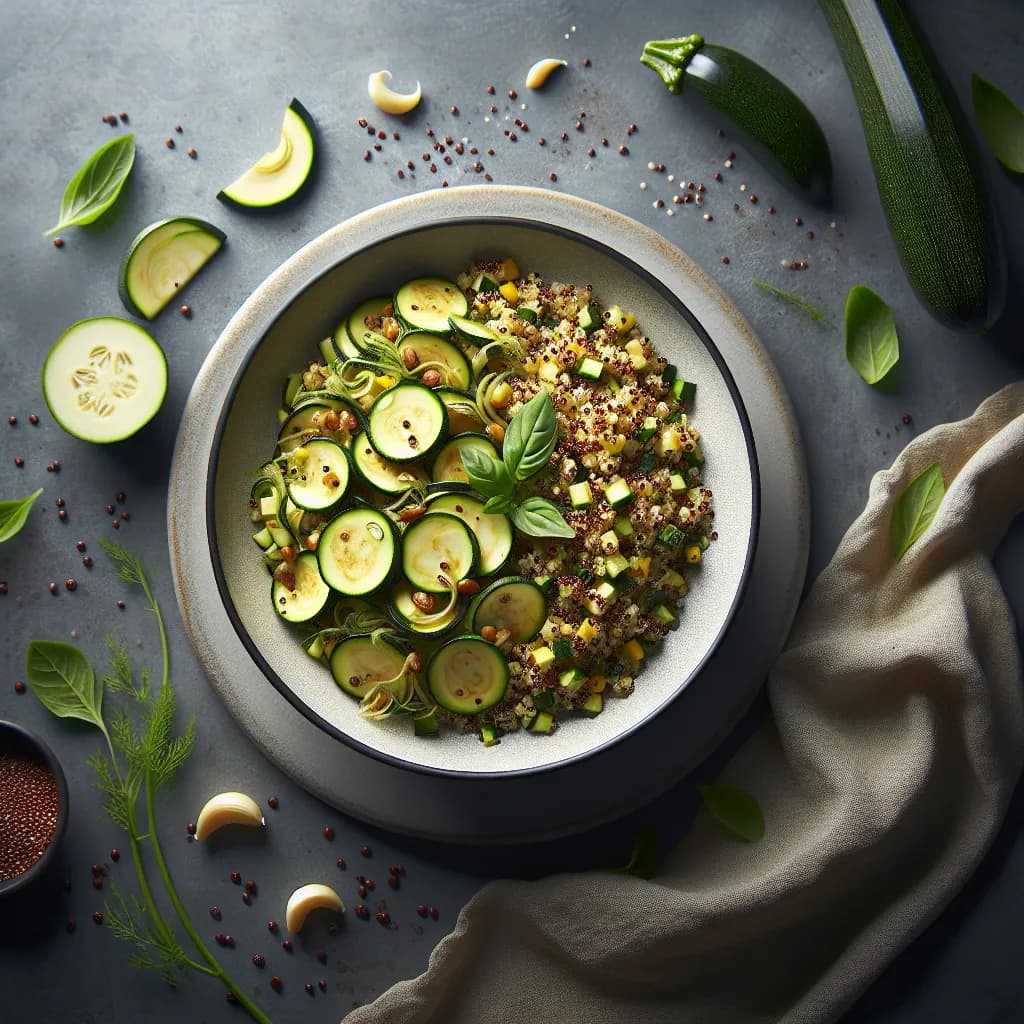 Low-Calorie Zucchini and Quinoa Pilaf