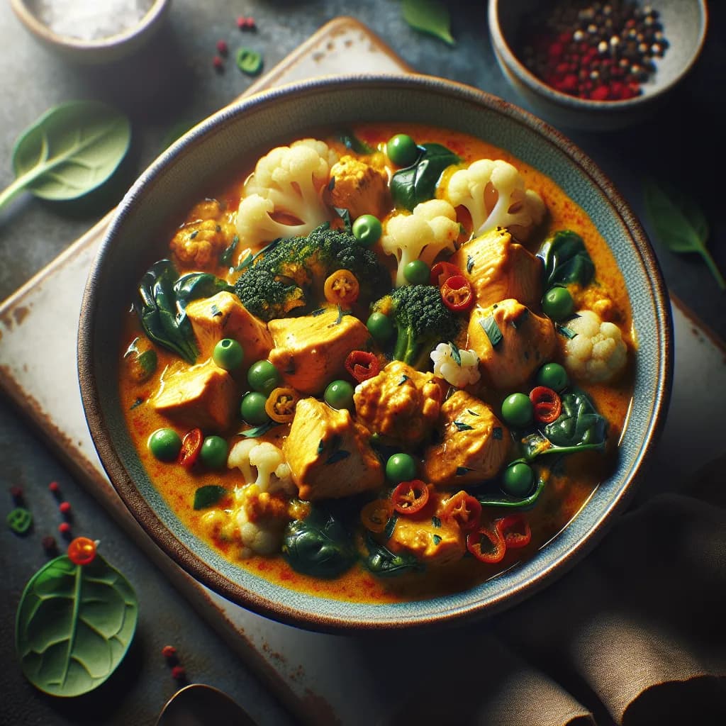 Low-Carb Chicken Curry