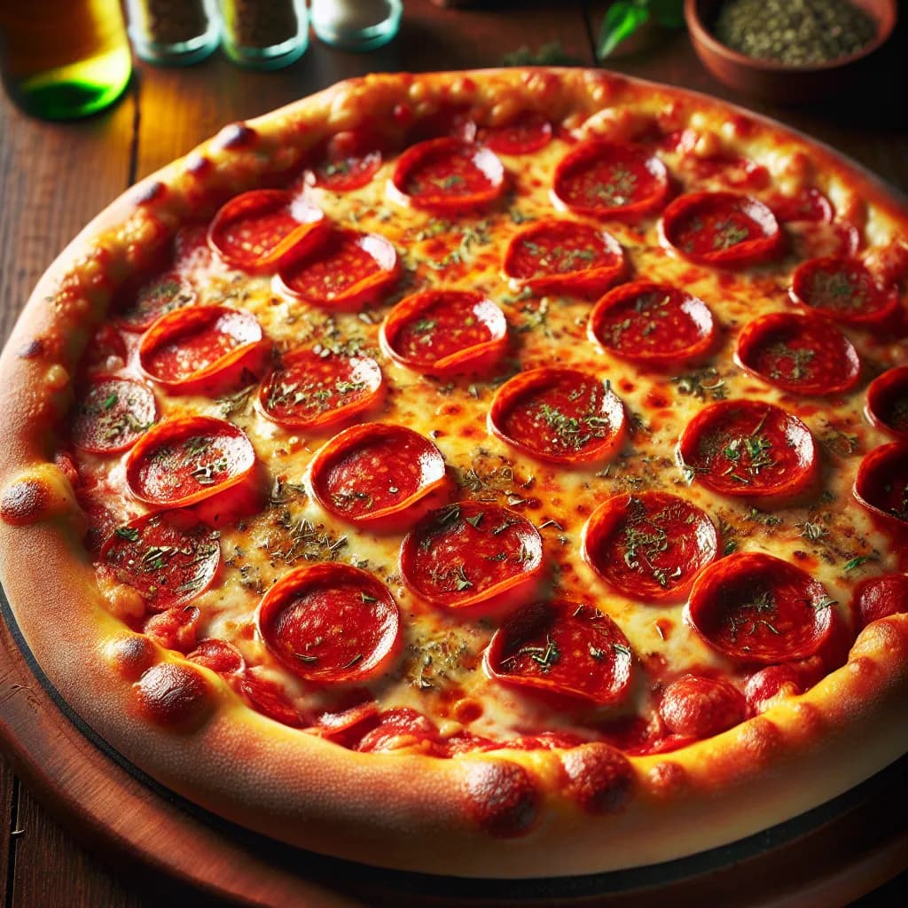 Low-Carb Pepperoni Pizza