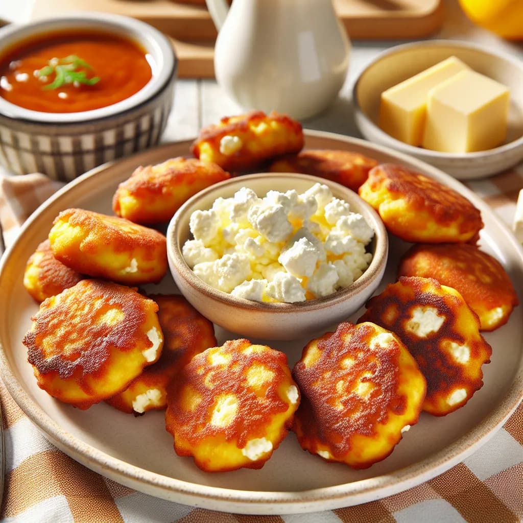 Lupin Flour Cottage Cheese Fritters