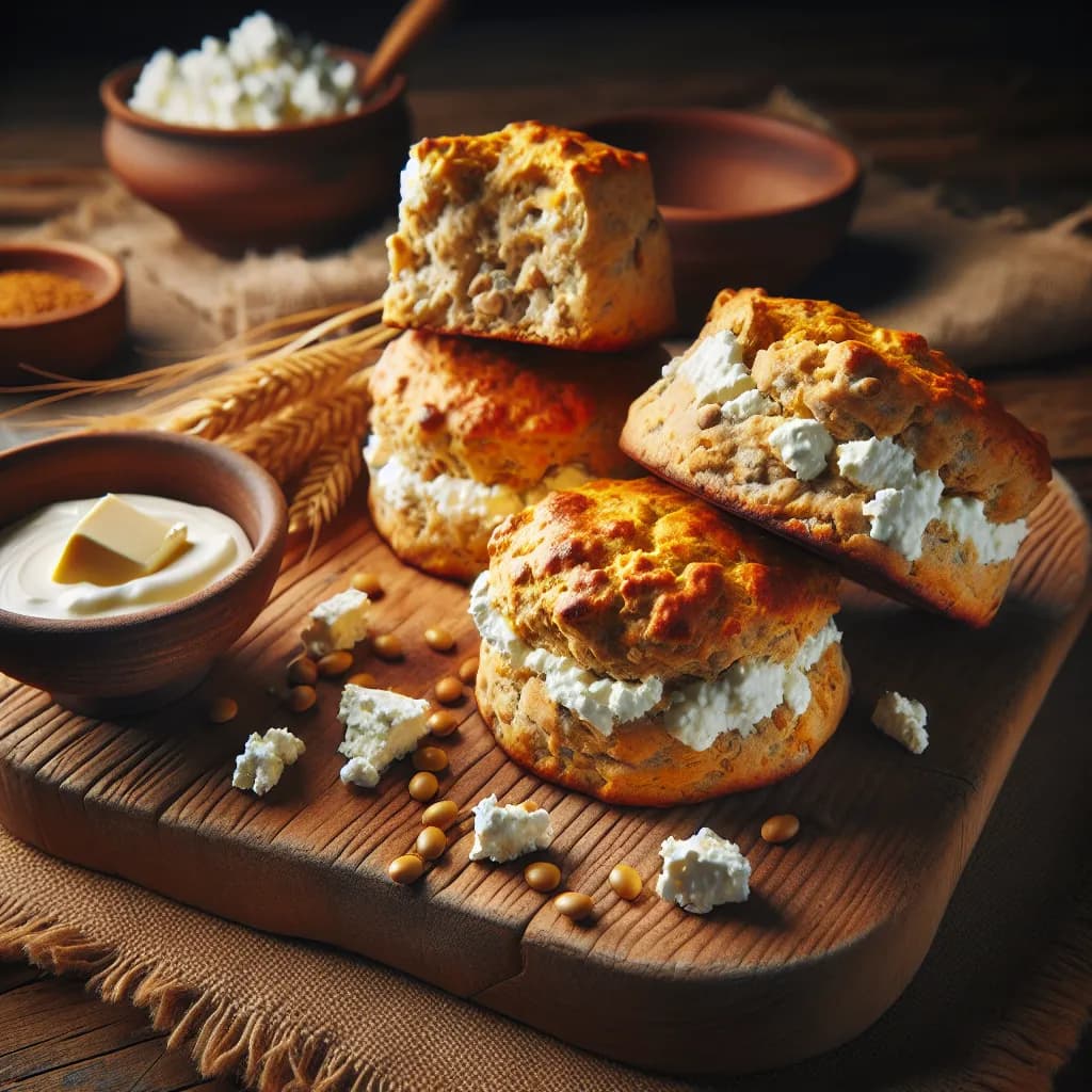 Lupin Flour Cottage Cheese Savory Scones