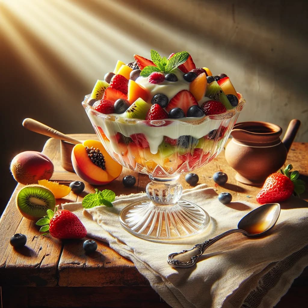 Macedonia di Frutta e Yogurt Speziato
