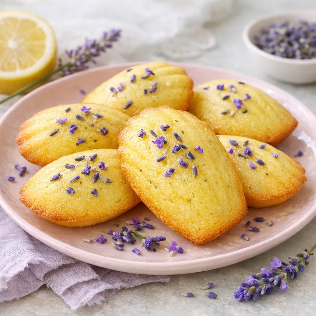 Madeleines citron et lavande