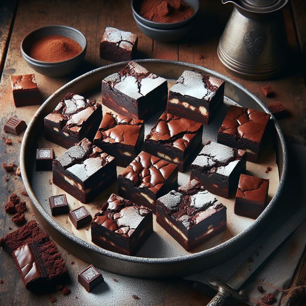 Magerquark-Kakao-Brownies