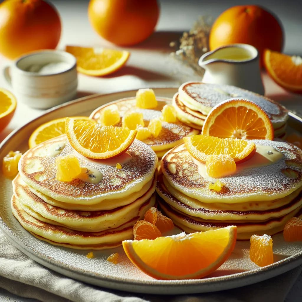 Magerquark-Orangen Pancakes