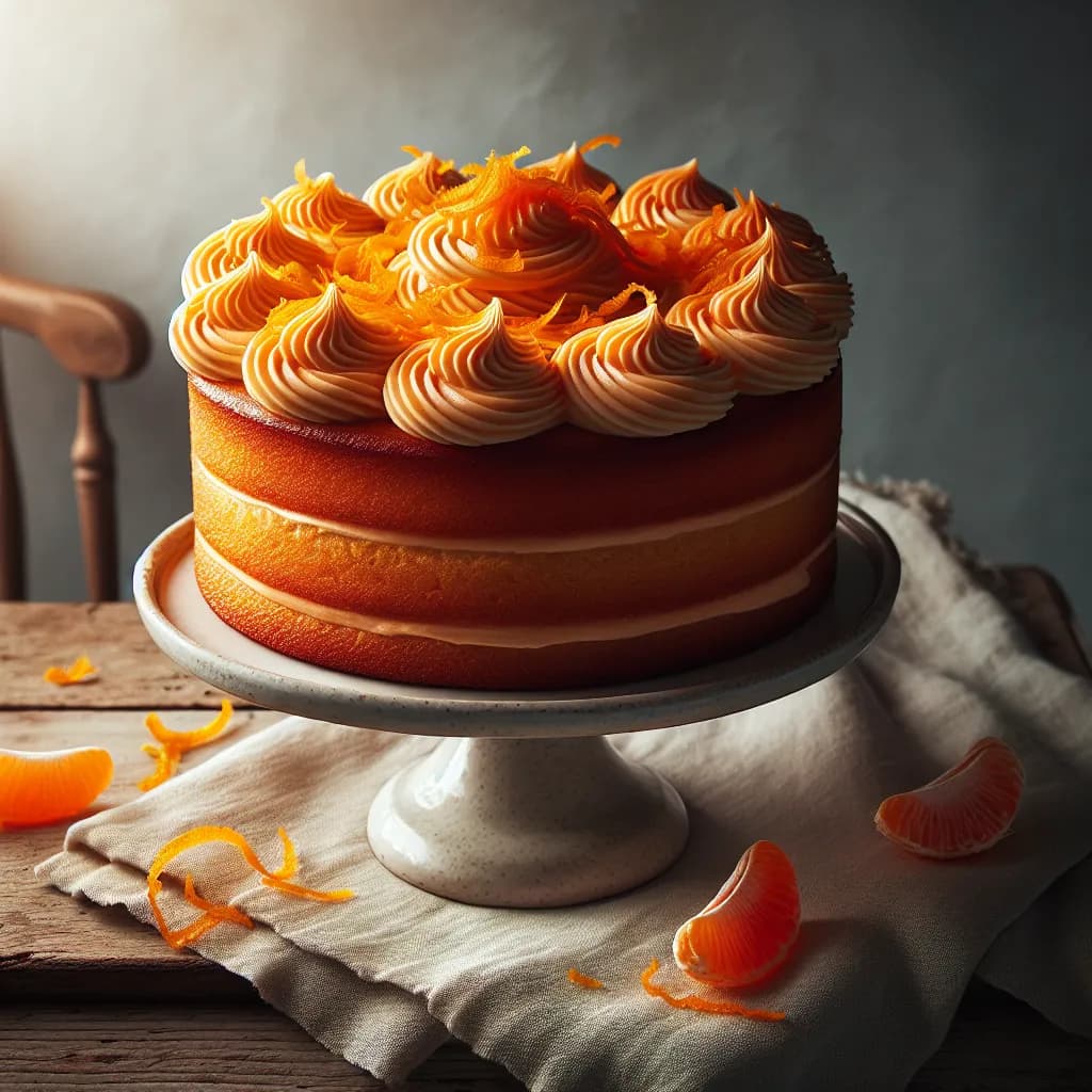 Mandarin Orange Buttercream Icing