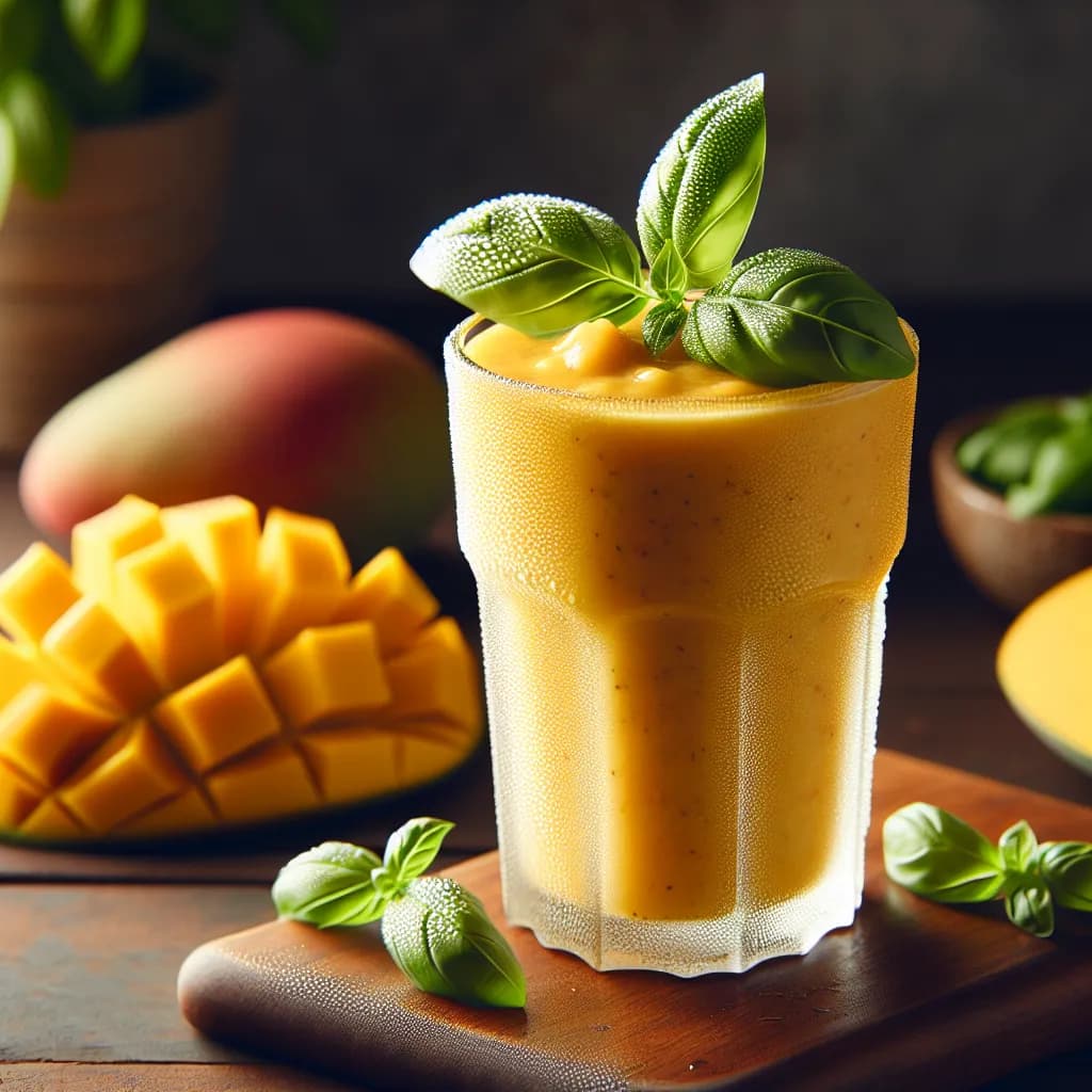 Mango Basil Smoothie