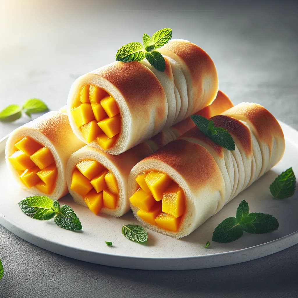 Mango Bread Roll-Ups