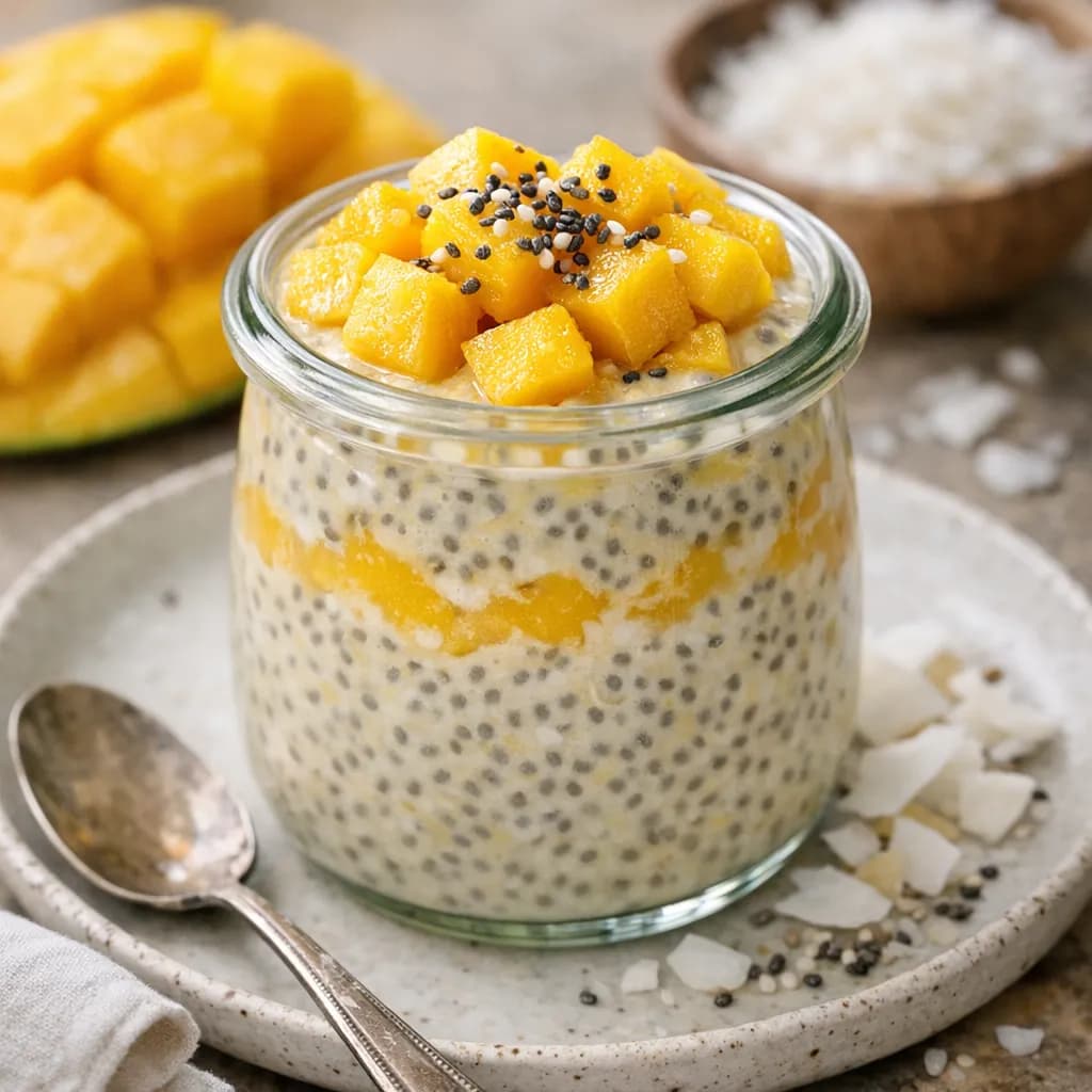 Mango Coconut Chia Pudding