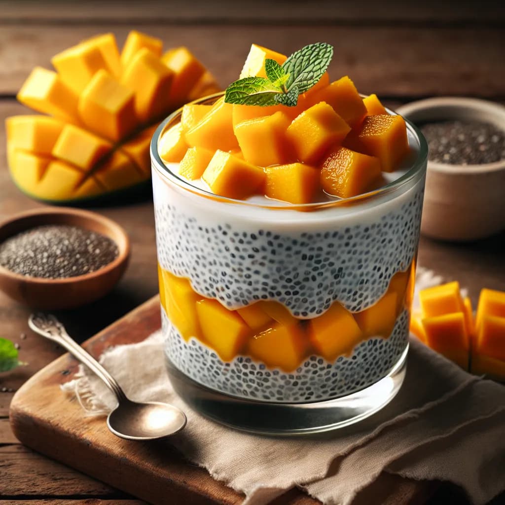 Mango Coconut Chia Pudding