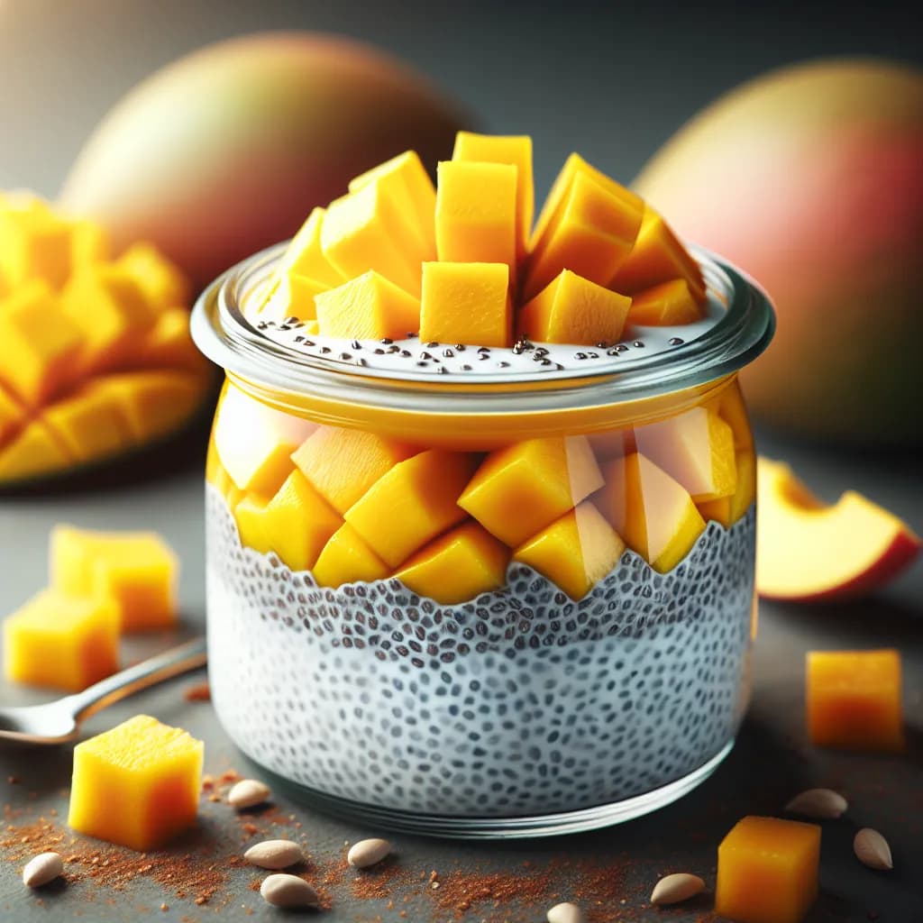 Mango Coconut Chia Pudding