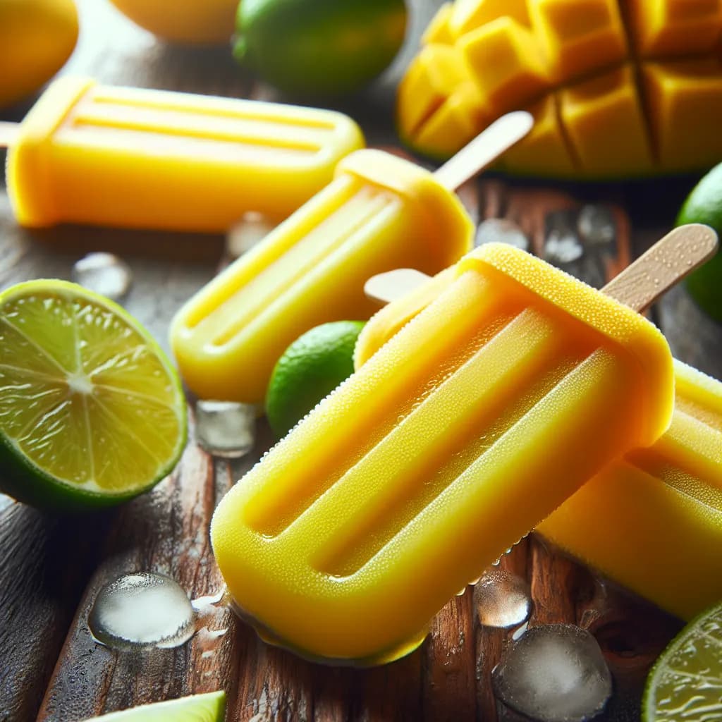Mango Lime Popsicles