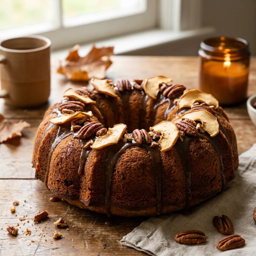 Maple Apple Pecan Cake