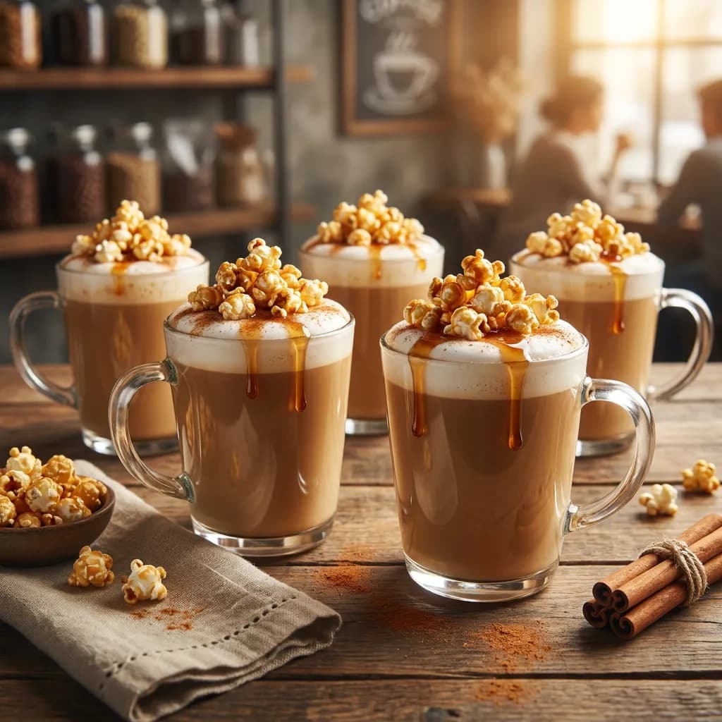 Maple Popcorn Coffee Latte