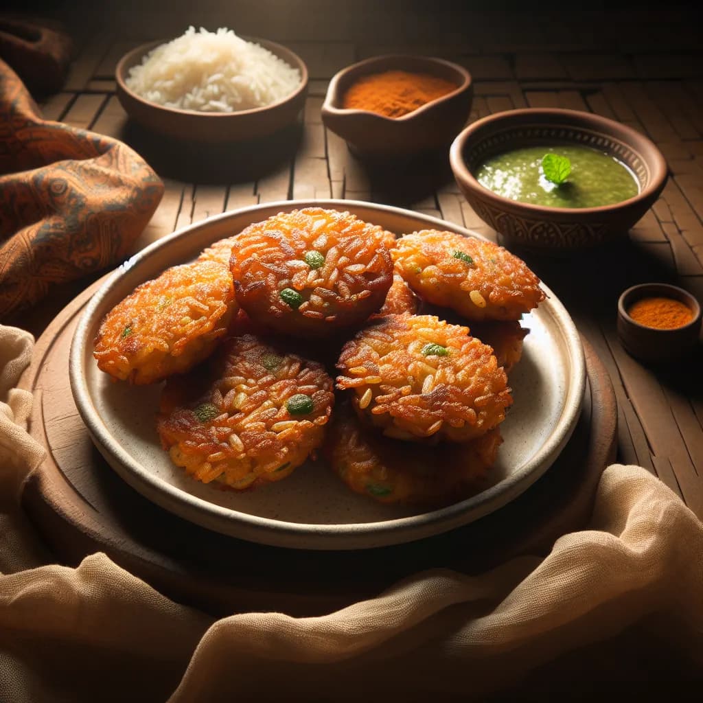 Masala Rice Fritters