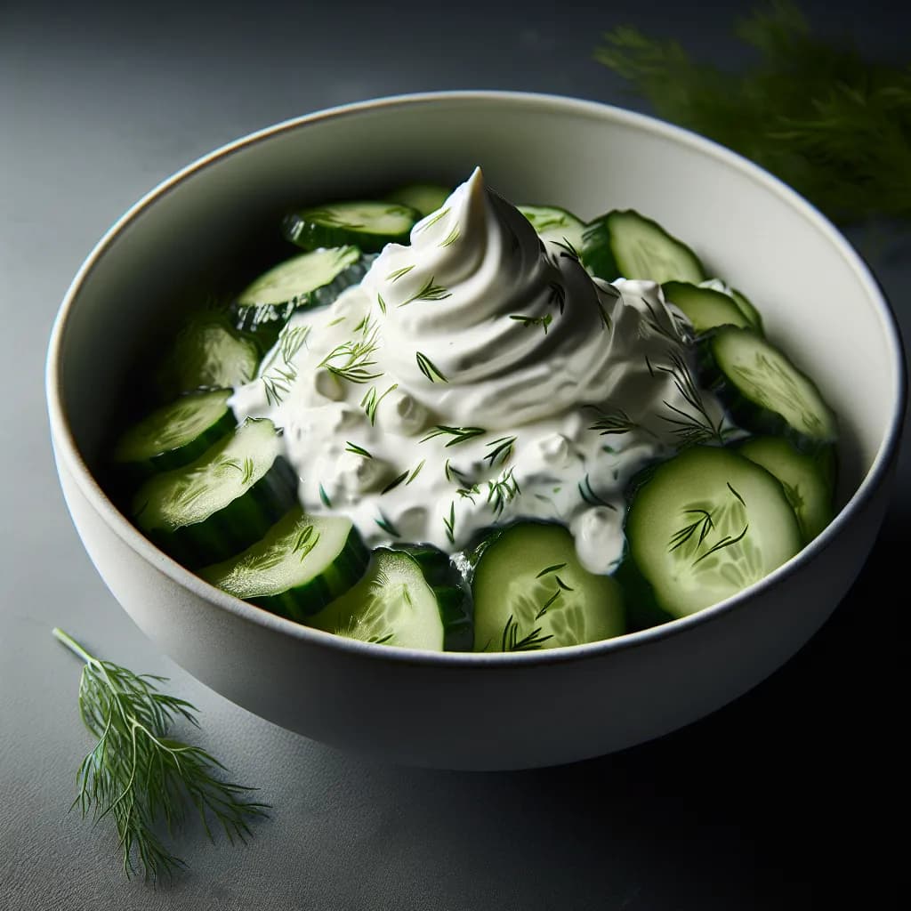 Mascarpone-Gurken-Salat