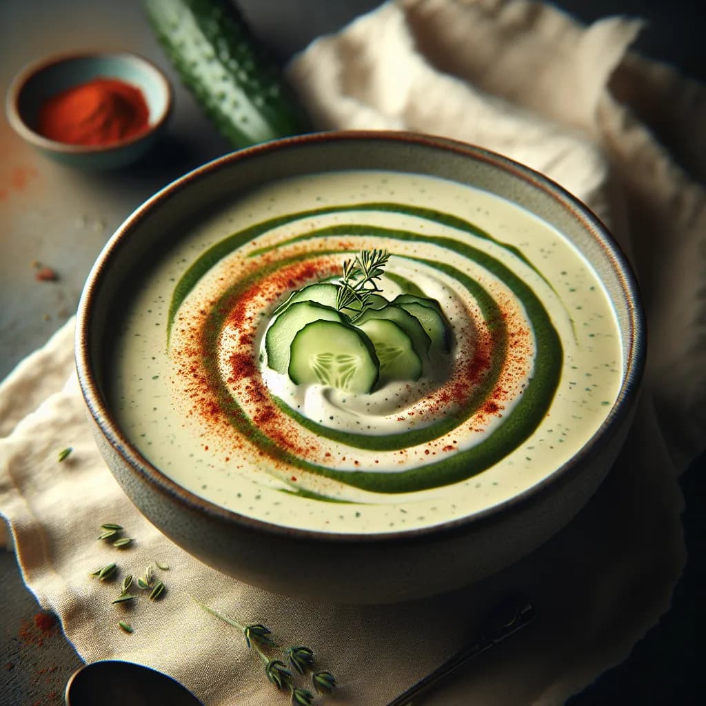 Mascarpone-Gurken-Suppe