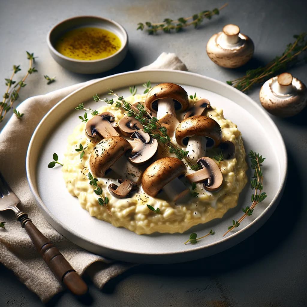 Mascarpone-Risotto mit Pilzen