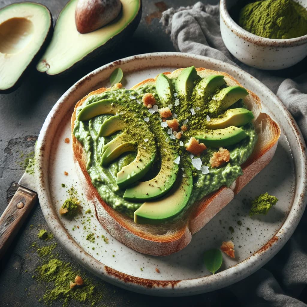 Matcha-Avocado-Brotaufstrich