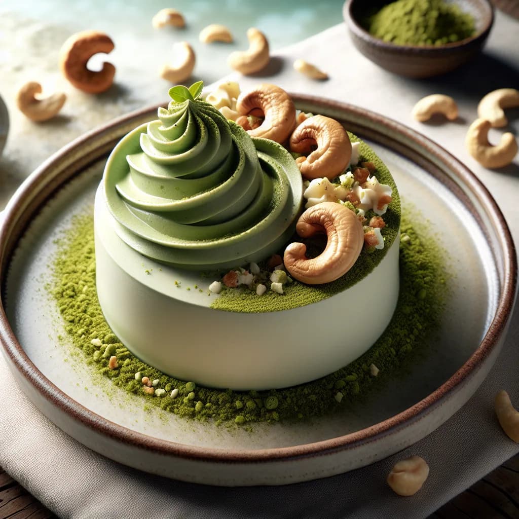Matcha-Cashew-Creme