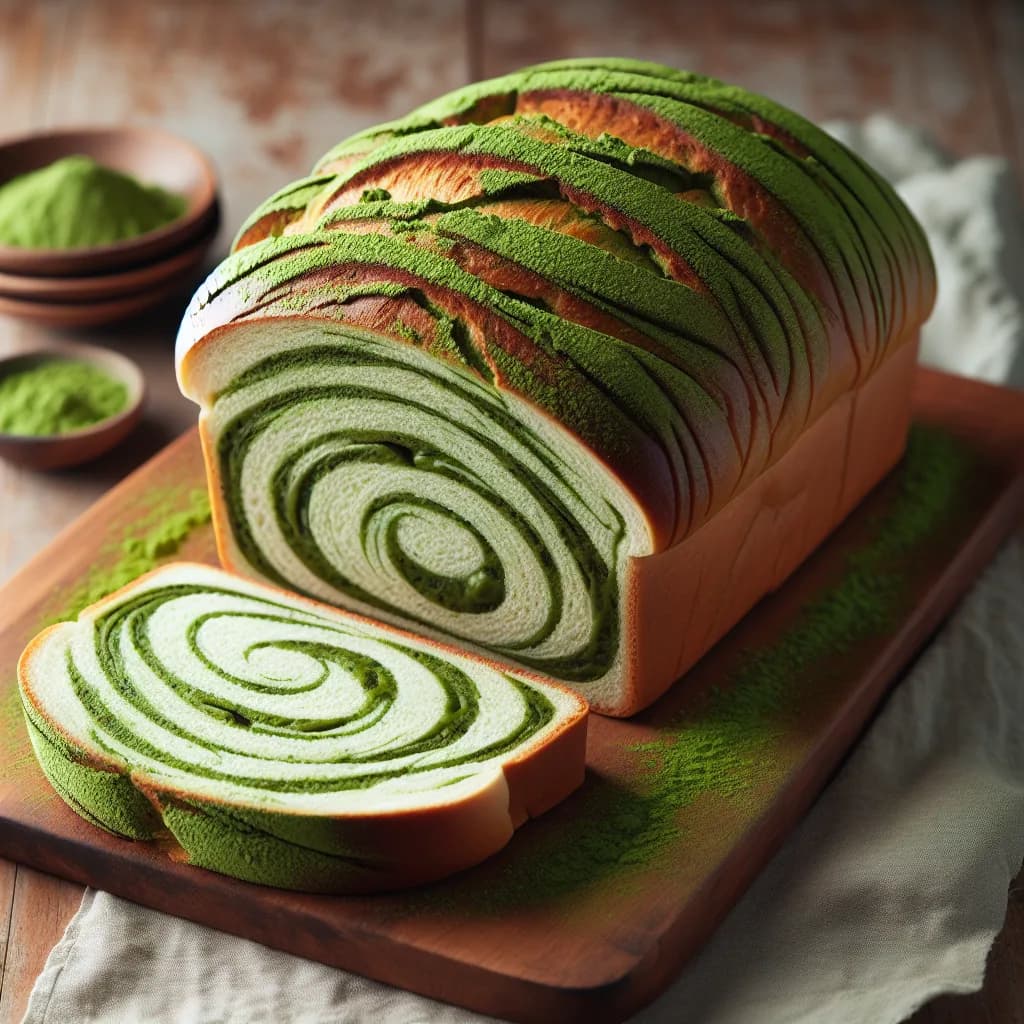 Matcha-Milchbrot
