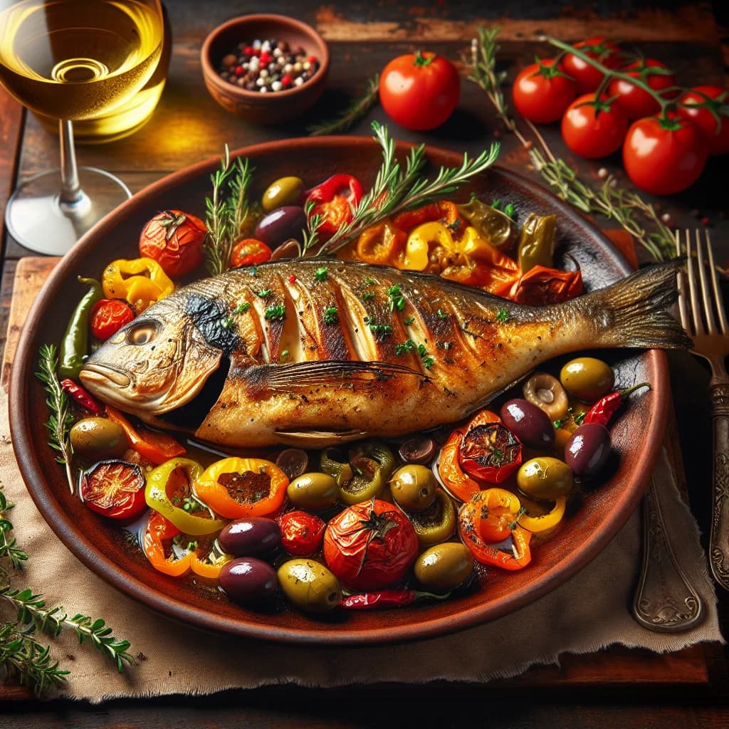 Mediterranean Baked Fish