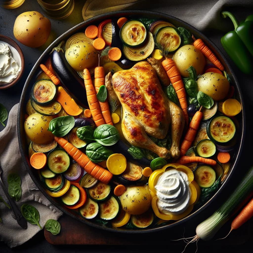 Mediterranean Chicken and Vegetable Bake