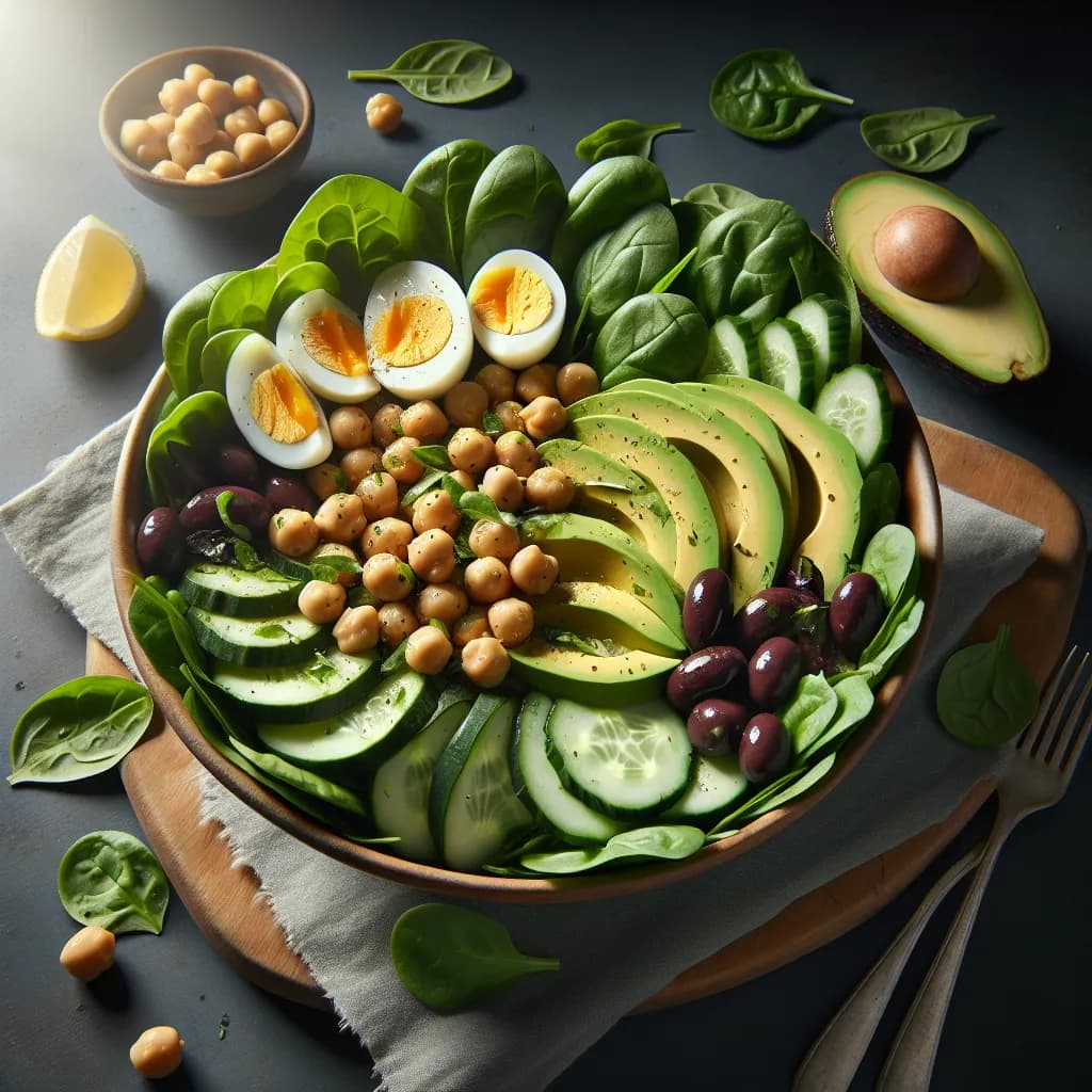 Mediterranean Chickpea Avocado Salad