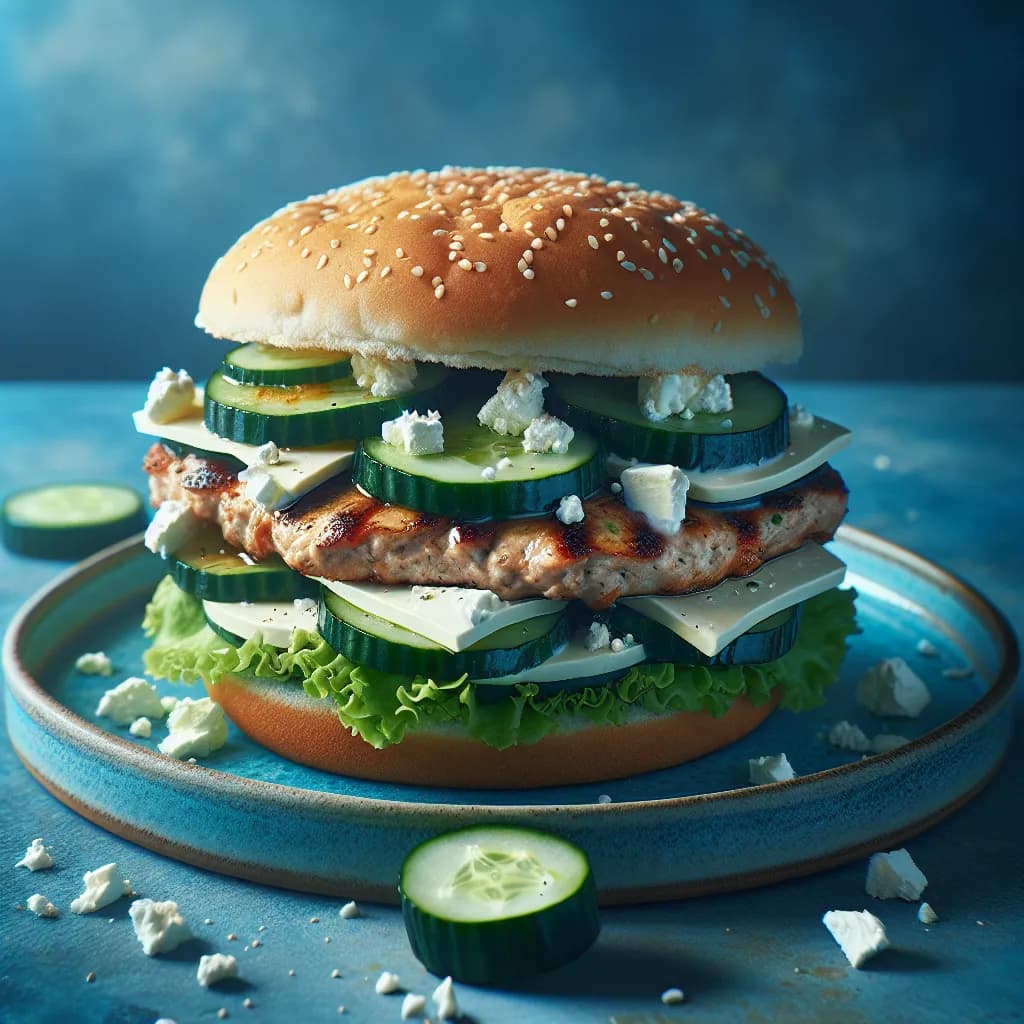 Mediterranean Double Turkey Burger