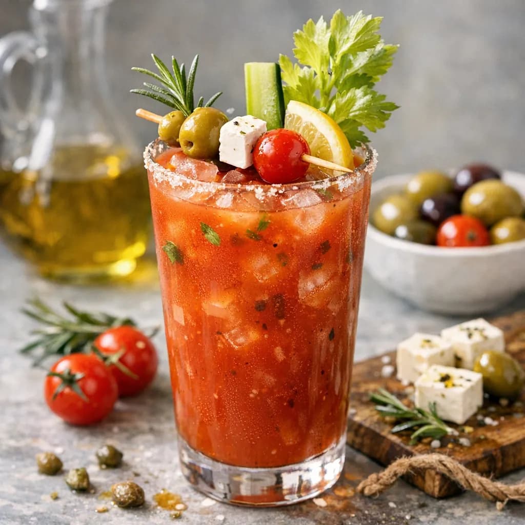 Mediterranean Olive Bloody Mary