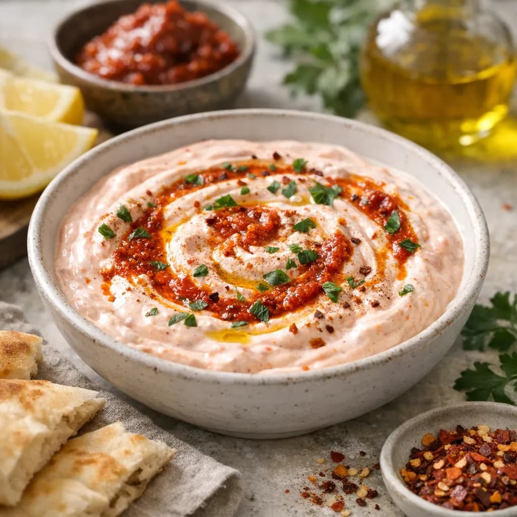 Mediterranean Spicy Harissa Yogurt Sauce