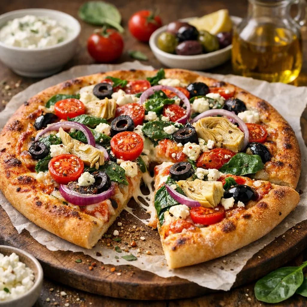 Mediterranean Veggie Pizza