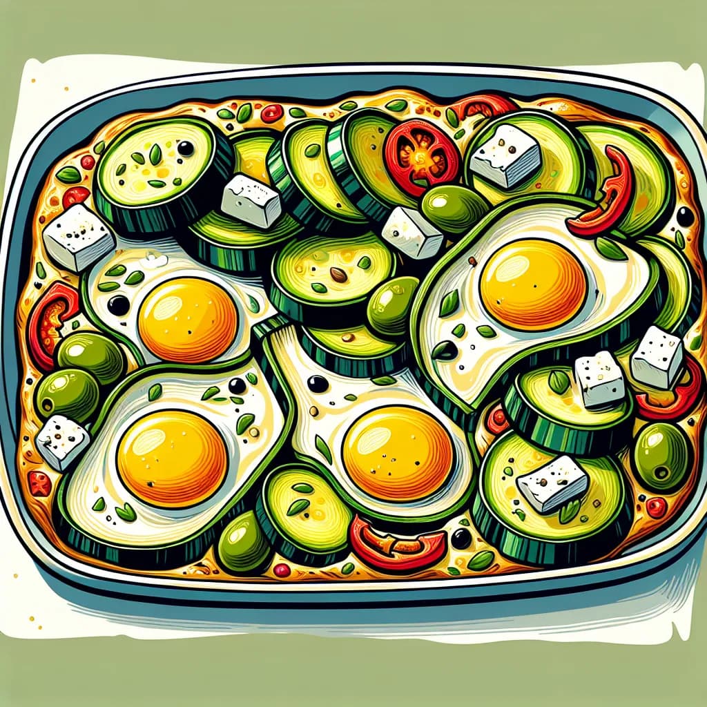 Mediterranean Zucchini and Egg Bake
